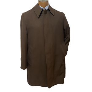 Gleneagles Trench‎ Coat The Activist Men’s 40S Zip Out Faux Fur Brown Vintage